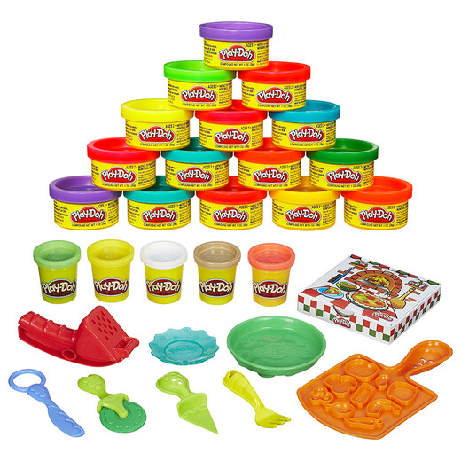 
[70% new] Hasbro (Hasbro) Pello Handmade DIY Colorful Mud Creative Kitchen Series Pizza Party + Colorful Party Pack Deliver Colorful Mud Handmade Books Children's Toy Plasticine