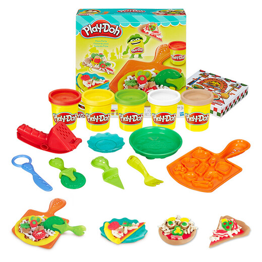 
[70% new] Hasbro (Hasbro) Pello Handmade DIY Colorful Mud Creative Kitchen Series Pizza Party + Colorful Party Pack Deliver Colorful Mud Handmade Books Children's Toy Plasticine