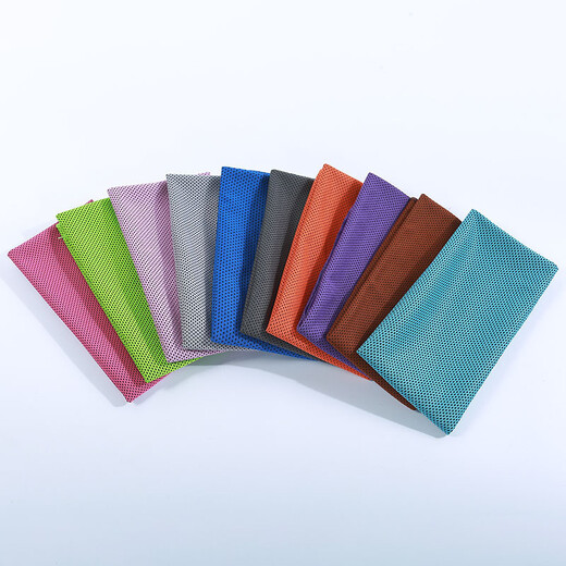 Full sports towel, ice towel, cold towel, cold towel, sports outdoor ice towel, cold towel, cold towel, wholesale light blue double layer (opp packaging) 30*80