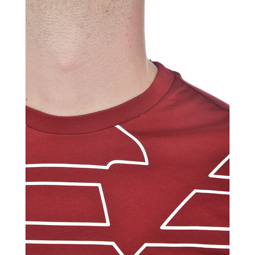 阿玛尼（Emporio Armani）EA男装男士圆领短袖T恤舒适百搭 3Z1T761JPZZ 红色 XL 标准码