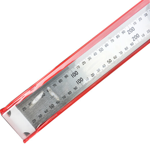 SHINWA Japanese affinity determination Penguin brand stainless steel ruler thickened steel ruler plate ruler high precision steel ruler 2m matte 13064 original imported