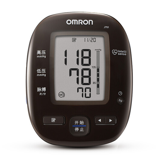 欧姆龙（OMRON）原装进口智能蓝牙电子血压计J751全自动测量血压仪家用 J751血压计