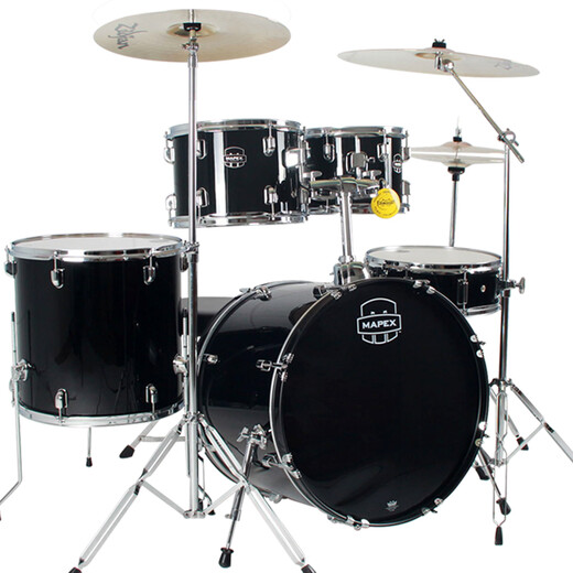 Mapex Mapex Schlagzeug für Kinder Erwachsene Percussion Instrumente für Home Jazz Schlagzeug für Mädchen, Meipais Schlagzeug für Mädchen, 5 Schlagzeug für Mädchen, 4 Beckenständer + 5 Stücke stiller Becken