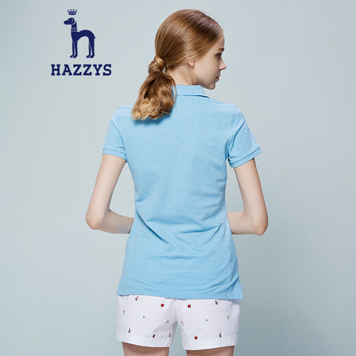 HazZZYS Women's T-shirt Green Vibrant Fashion Polo Shirt ASTSE07BE05 Light Blue LL165/88A 40