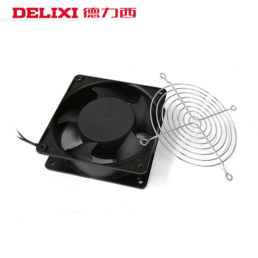 DELIXI ELECTRIC axial flow fan 220v industrial cabinet cooling fan 12038 distribution cabinet cooling fan exhaust fan 120*120*38 220V oil-containing