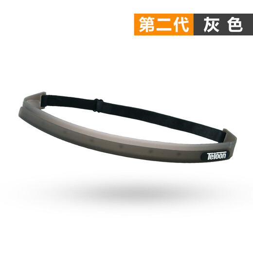天龙硅胶导汗带运动头带男女跑步健身速干止汗带发带户外运动头巾 二代灰色