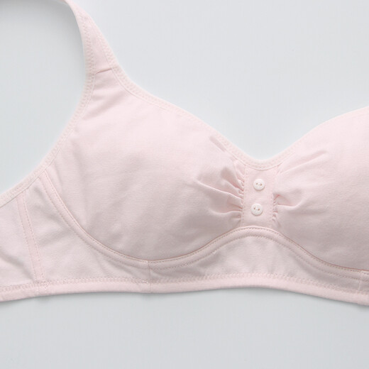 Bailing Baili 2-piece girl underwear thin style without steel rings middle school girl bra junior high school high school vest bra 81003 91102 pink + blue 85B