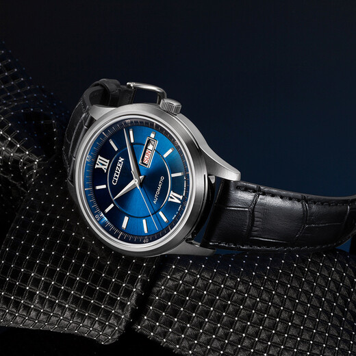 CITIZEN watch men's Japanese and Korean watch automatic mechanical date display belt student New Year gift NY4050-03L