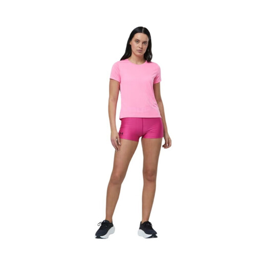 Under Armour's Women's Round Round Casual Color sólido Camiseta de manga corta 1382434 682 PINK M