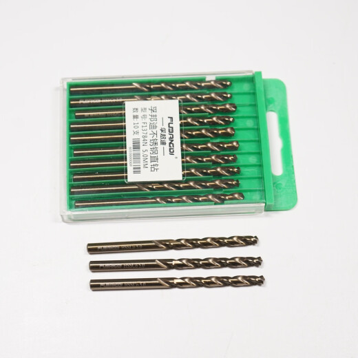 Fubondi (10 paquetes) Twist de acero inoxidable perforación rápida, alta dureza y dureza, y no se agrieta fácilmente. Varios tamaños F13786x 10.7 mm