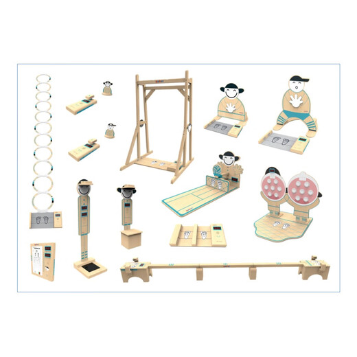 Yuhai Yuhai Preschool Education Kindergarten Preschool Education's Smart Sports Activity Salle Pliage et Back Running Game Training et Jouer le corps principal 1048 * 890 * 814 mm