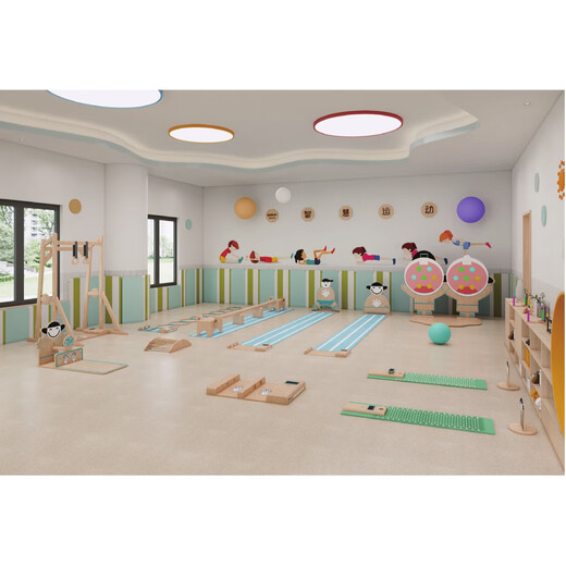 Yuhai Yuhai Preschool Education Kindergarten Preschool Education's Smart Sports Activity Salle Pliage et Back Running Game Training et Jouer le corps principal 1048 * 890 * 814 mm