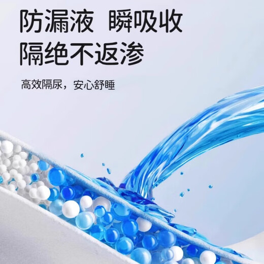 韫舜 隔尿垫婴儿可洗吸水新生儿童纯棉表层透气姨妈月经垫护理尿布a类 隔尿垫 纯色蓝  50*70