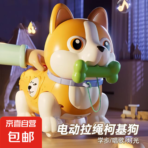 Electric Leash Dog chant de chiot toys de musique bébé marche de petite enfance éducation enfant toys puzzle fille corgi de haute qualité