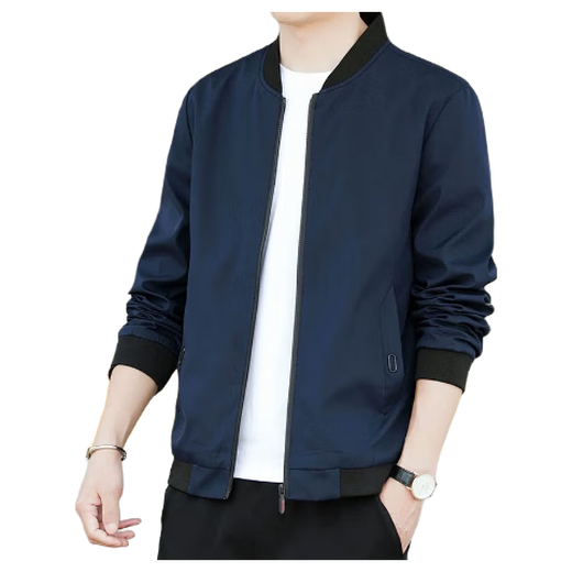 
Woodpecker (TUCANO) Jacket Men's Jacket Men's Spring and Autumn Business Casual Executive Men's Baseball Collar Top Black XL