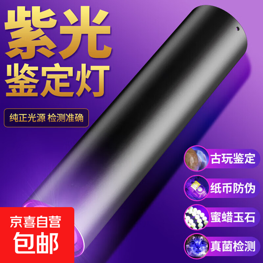 365nm purple light flashlight anti-counterfeiting wine detection lamp vegetable detection aflatoxin bacteria special ultraviolet UV black mirror currency detection pen purple light ordinary model ordinary wick special for banknote inspection