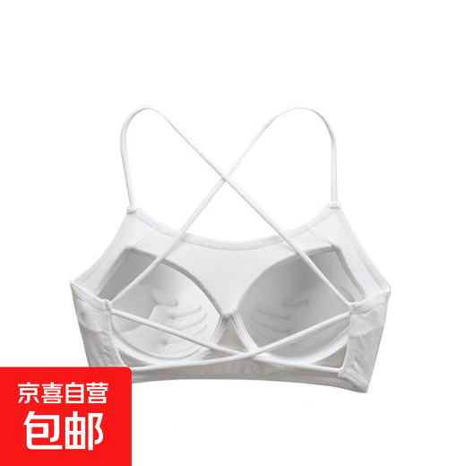 Sexy back hollow beautiful back tube top bra for women without rims to gather breasts, summer thin breathable bra, white - 1 piece, one size fits all (suitable for 85-120 Jin Jin equals 0.5 kg)