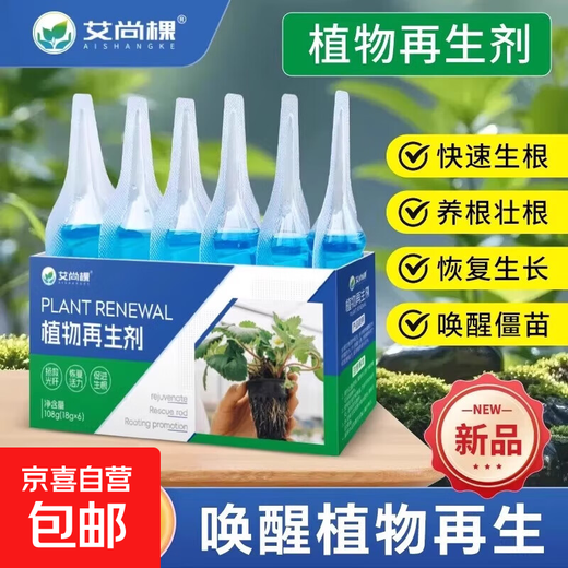 Plant Regeneration Agent Resurrection Liquid Flowers and Green Plants Potted Plants Universal Light Rod Yellowing Money Tree Succulent Growth Nutrient Solution 1 box with 6 bottles in total to rejuvenate + activate dead seedlings