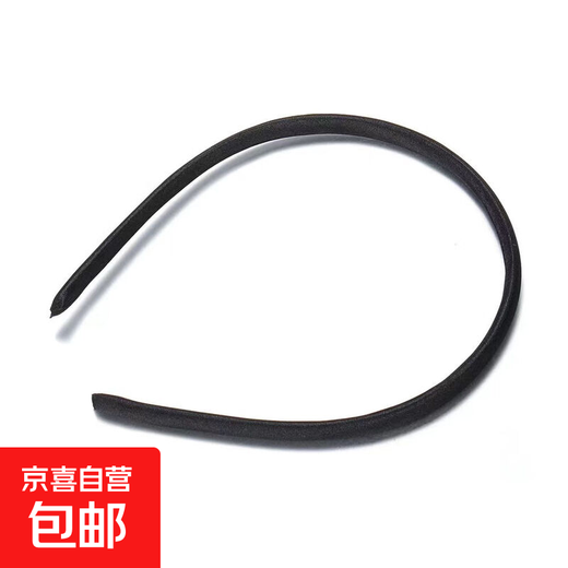 Children's diy hairbands, cloth headbands, plastic toothless multi-color 1cm wide hair accessories, handmade jewelry headbands, black 1 piece