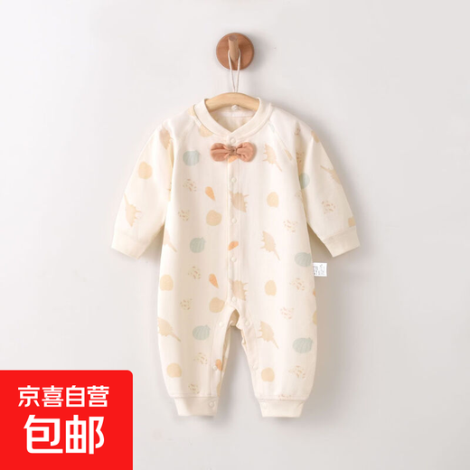 婴儿连体衣春秋纯棉无骨宝宝哈衣长袖爬服幼童包屁衣新生儿衣服 13583【建议室内20-27℃】 90cm 90（建议12-16月20-25斤）