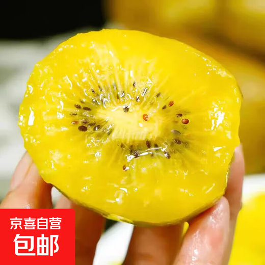 Yellow-heart kiwi fruit fresh kiwi fruit seasonal large fruit golden kiwi fruit whole box yellow-heart kiwi fruit (60-80g) 1Jin Jin equals 0.5 kilograms