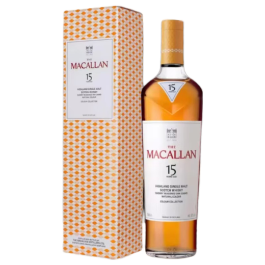 麦卡伦（MACALLAN）15年臻彩系列 苏格兰单一麦芽威士忌 700ml 43度 礼盒装 进口洋酒
