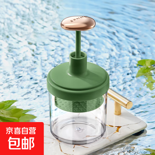 JD Express Pet Bath Foamer Automatic Rebound Shower Gel Pet Foam Press Foamer Foamer-Green