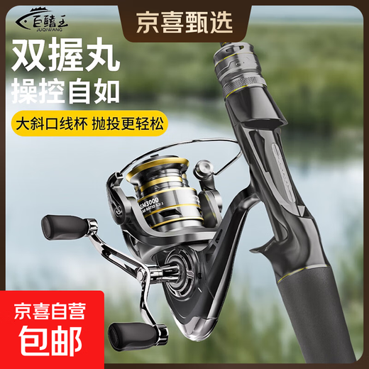 Fish wheel Luya double rocker arm spinning wheel metal line cup long cast genuine sea pole fishing wheel throwing pole fishing reel metal double rocker arm shallow line cup wheel 2500 series