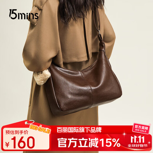 15MINS bag women's 2025 autumn and winter single shoulder crossbody bag light luxury simple pillow women's bag birthday gift for girlfriend
