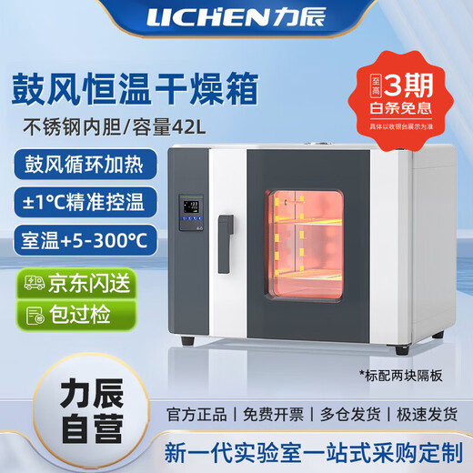 Lichen (LICHEN) laboratory electric blast constant temperature drying oven 42L industrial oven high temperature oven test chamber LC-101-0B