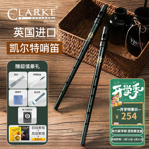 CLARKE Clark whistle Irish tin whistle D key British original imported Celtic recorder mouth flute instrument