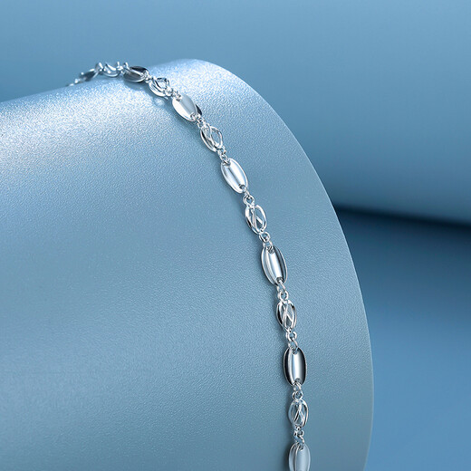 Saturday Fortune (ZLF) PT950 platinum bracelet for women, fashionable classic twist bracelet, platinum bracelet for girlfriend, 16cm + tail chain 2cm - 3.91g