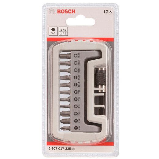 BOSCH Bosch screwdriver set professional grade 11+1 (12-piece set) S2 steel with magnetic extension rod 25mm long