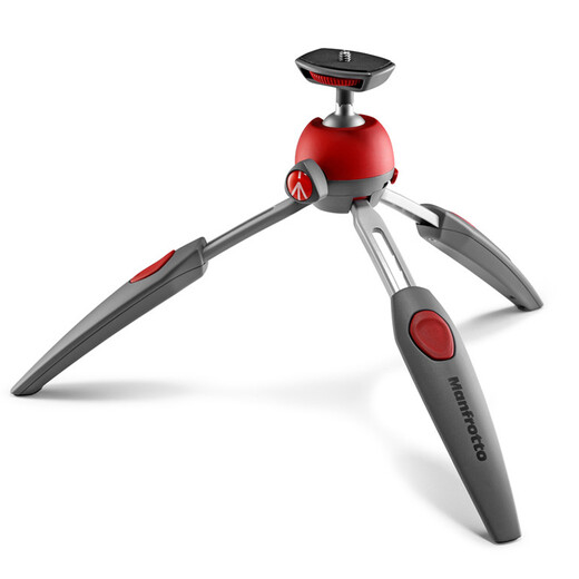 Manfrotto MT PIXI EVO SLR Mirrorless Camera Mini Portable Desktop Tripod Anchor Live Selfie Stand VLOG Douyin Osmo Black + Second Generation Original Mobile Phone Clip + Extension Arm