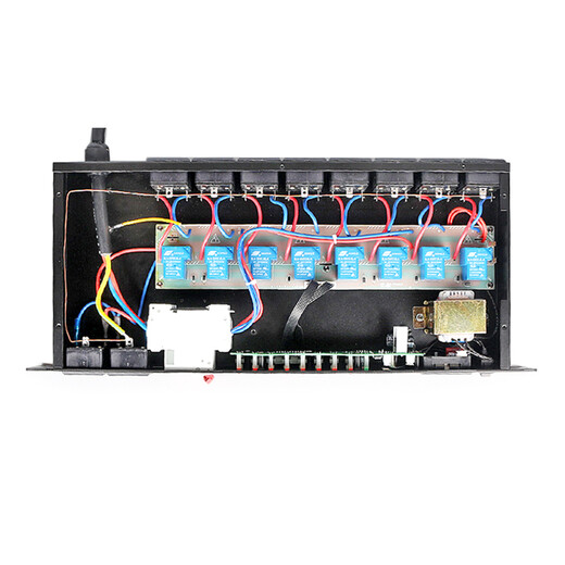 MEIMI 232 central control sequencer 10-channel power supply sequencer intelligent central control power supply controller with serial port central control machine with screen power supply sequencer M8208-10 channels with 232 control sequencer