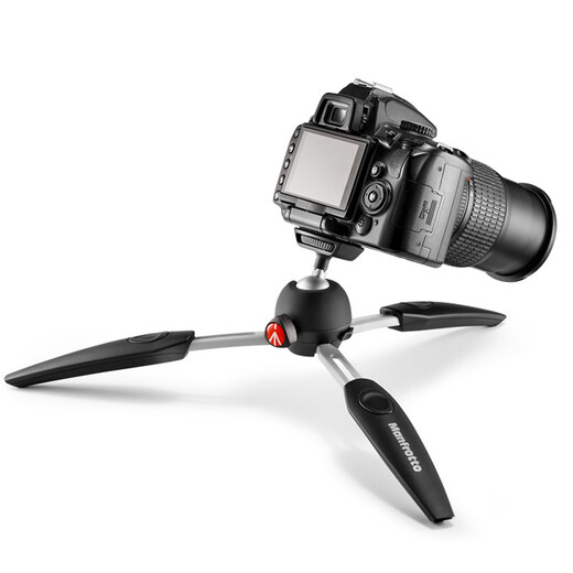 Manfrotto MT PIXI EVO SLR Mirrorless Camera Mini Portable Desktop Tripod Anchor Live Selfie Stand VLOG Douyin Osmo Black + Second Generation Original Mobile Phone Clip + Extension Arm