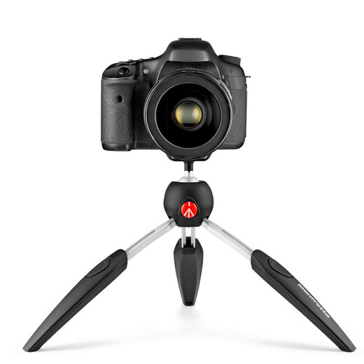 Manfrotto MT PIXI EVO SLR Mirrorless Camera Mini Portable Desktop Tripod Anchor Live Selfie Stand VLOG Douyin Osmo Black + Second Generation Original Mobile Phone Clip + Extension Arm