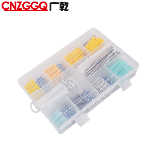 Guangqian self-tapping expansion screw set, extended stainless steel cross screws, expansion tube expansion bolts, wood screws, nails, wall switch socket screws, expansion screw set 200 sets