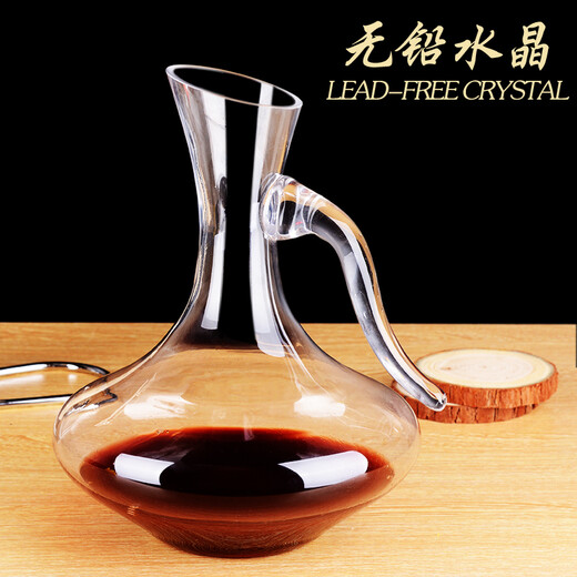European crystal glass decanter red wine wine dispenser wine mixer decanter jug wine pourer 1800ml handleless decanter (bulk price)