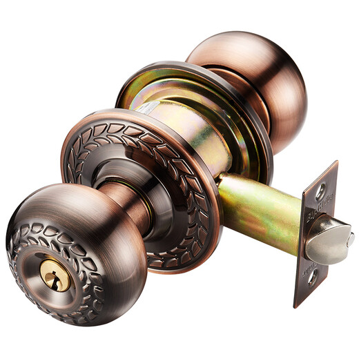 
Flying ball stainless steel ball door lock universal wooden door old-fashioned toilet bedroom indoor keyless ball head mechanical lock stainless steel center distance 60/70mm 9214AC