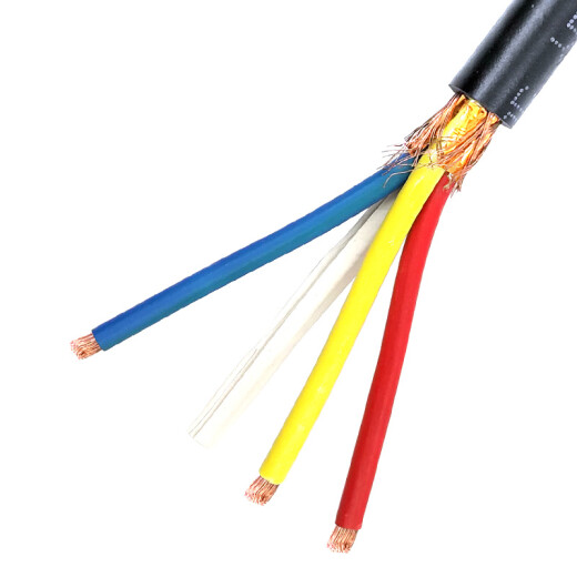 APESD shielded wire RVVP3 core 485 communication signal cable 0.5/1.0 square sheathed wire pure copper shielded power cord control line audio cable RVVP3*1.5 square 100 meters