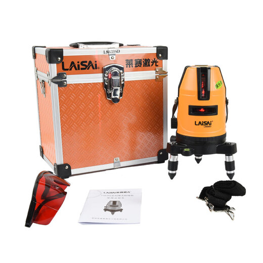 
LAiSAi five-line laser level infrared marker red light level strong light spot can be slanted LS686 3-line red light LS607 standard configuration