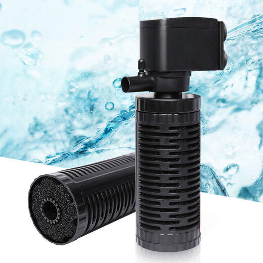 Fujian Jiang (minjiang) fish tank filter fish tank water purification filter aquarium built-in mini oxygenated goldfish Jinlong 2001F contains filter cotton and filter material 20W