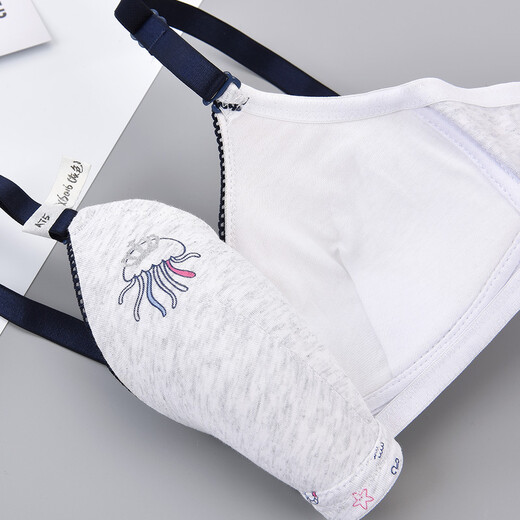 Ailian Girl's Bra High School Student 16/17/18 Jahre alt ohne Stahlringschnallen Unterwäsche Unterwäsche 20-23 College-Student Thin Bra x6042-2 Pack 75A