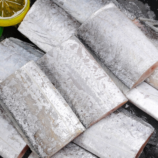 Pure color and original flavor Zhoushan premium hairtail solid section 700g BBQ meat section from one fish fresh fish