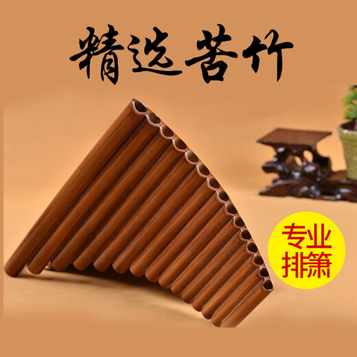 奇宝居 初学专业排箫22管演奏排箫 15音排箫民族乐器培训教学学生排箫 15管 C调