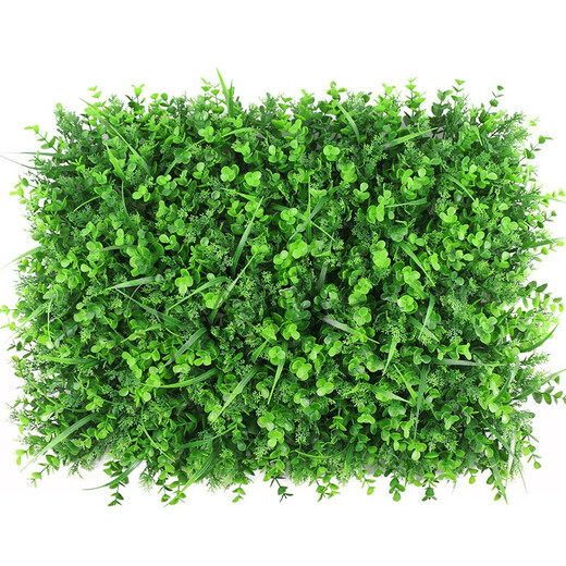 Doutu Gardening green plant wall simulated plant turf wall decoration indoor background flower wall green wall hanging plastic fake lawn door head super dense Milan grass