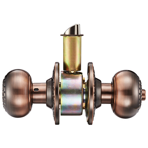 
Flying ball stainless steel ball door lock universal wooden door old-fashioned toilet bedroom indoor keyless ball head mechanical lock stainless steel center distance 60/70mm 9214AC