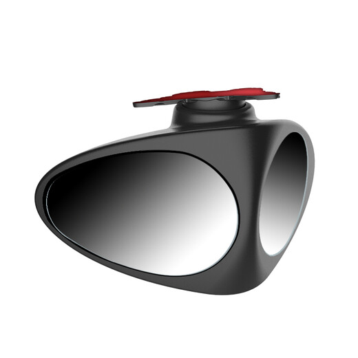 Digalun Car Rückspiegel kleiner runder Spiegel, Blind- und Hinterrad-Blindflecken-Rückspiegel 360-Grad grenzenloses ultra-definitionierbares Hilfsmittel mit hoher Definition, Fahren-schwarze Einzelinstallation