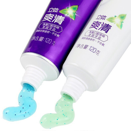 Shuke Three-dimensional Refreshing Morning and Night Toothpaste (120g+120g) (new and old packaging shipped randomly)